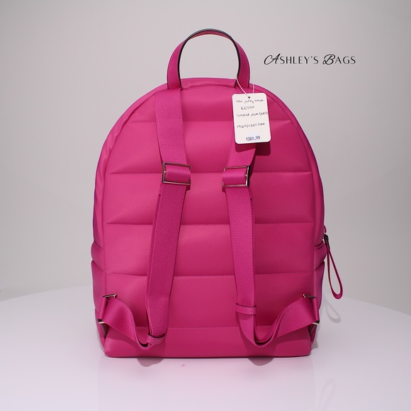 Kate Spade Ella Large Puffy Backpack In Candied Pink - Picture 5 of 10